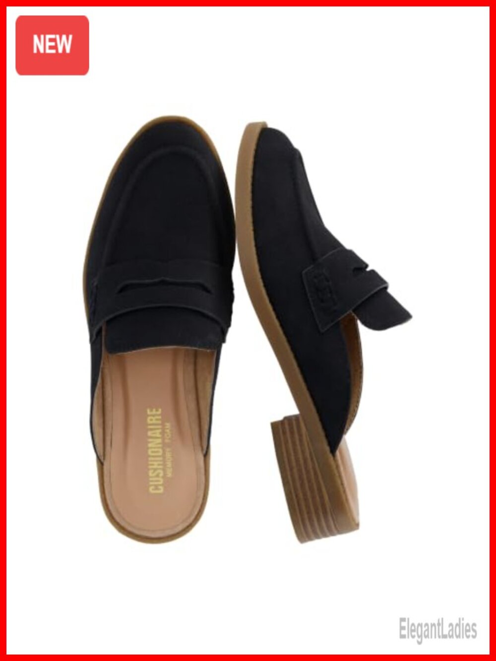 Cushionaire Women's Slip On Mule Memory Foam Comfortable